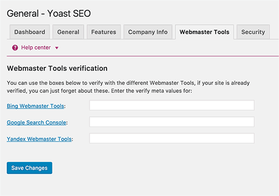 Yoast SEO  - 网站管理员工具 