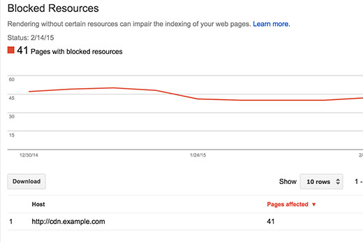 在Google Search Console中查找被屏蔽的资源 