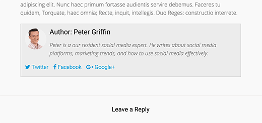 作者信息框与圆角的头像 