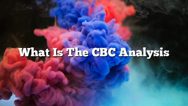 什么是cbc分析 事实